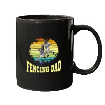 Discover Fencing fencer sport epee due 8 Mugs