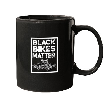 Discover Motorcycle Biker black bikes matter Funny custom bike Mugs