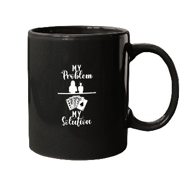 Discover My Problem My Pictogram Mom Pokers Cards Classic Blackjack Mugs