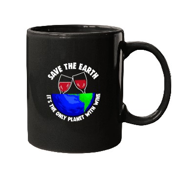 Discover Save Earth Tee Only Wines Planet Earth Globe Mugs