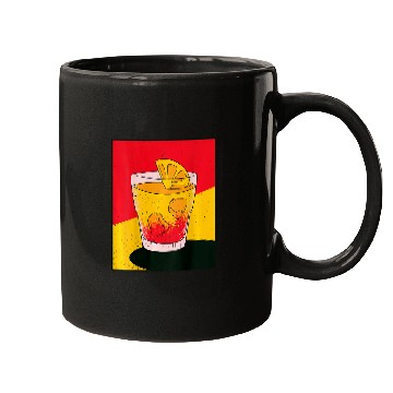 Discover Aperol Spritz Summer Orange Splash Wines Glass Back Print Mugs