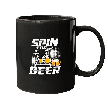 Discover Spin for Beer Cycling Gym Mugs