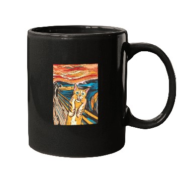 Discover The scream of the cat Mugs