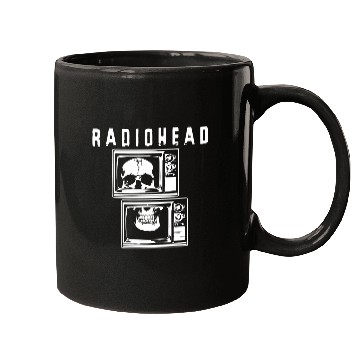 Discover White Skull TV Radiohead Mugs
