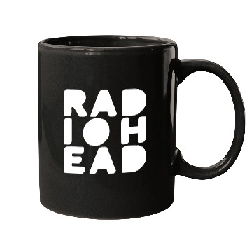 Discover Simple White Bold Text Radiohead Mugs