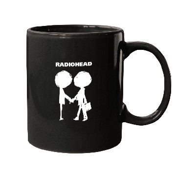 Discover Shake hands With White Radiohead Mugs
