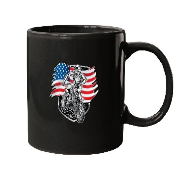 Discover Motocross USA Flag Mugs