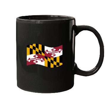 Discover Waving Maryland Flag Mugs