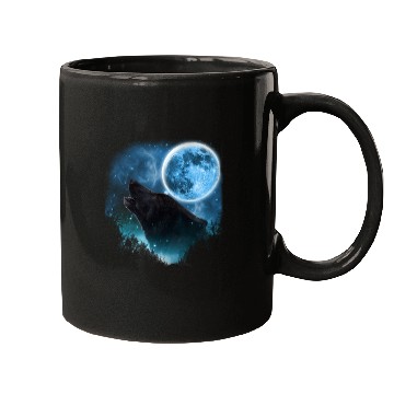 Discover Black Wolfs Skylight 3pxc Mugs