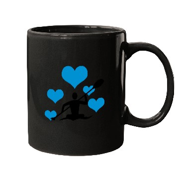 Discover Canoe with 5 hearts Mugs