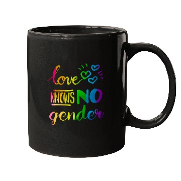 Discover Love Knows No Gender LGBT Pride Rainbow Mugs