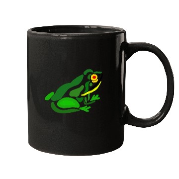 Discover Funky Frog Abstract Art Mugs