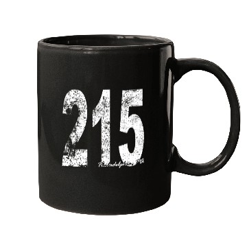 Discover Vintage Philadelphia Area Code 215 Mugs