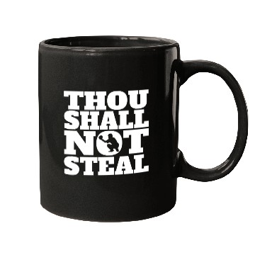 Discover Thou Shall Not Steal Funny Baseball Catcher Mugs
