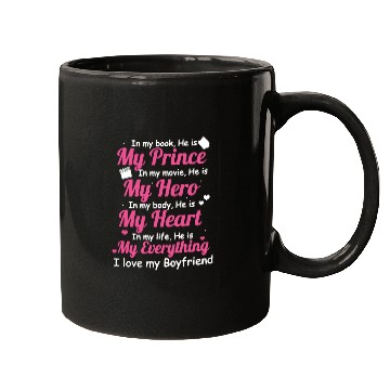 Discover I LOVE MY BOYFRIEND Mugs