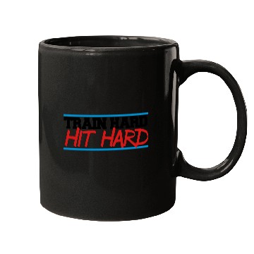Discover train hard hit hard Mugs
