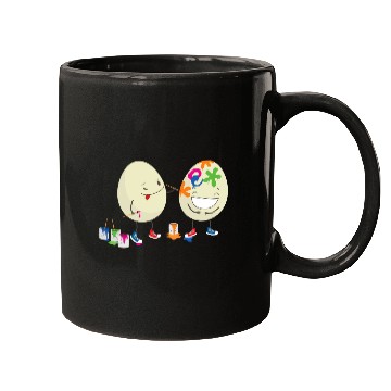 Discover Happy Easter eggs decorating each other Mugs