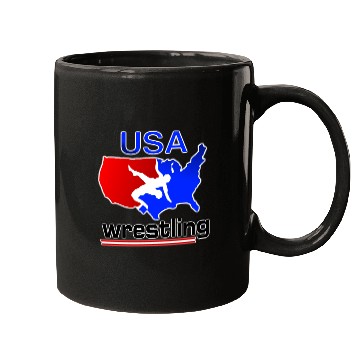 Discover Team USA Wrestling Mugs