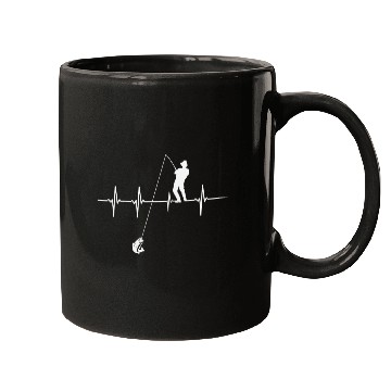 Discover heart beat fishing Mugs