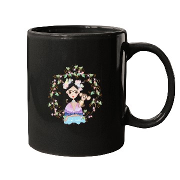 Discover Frida Kahlo girl's Mugs