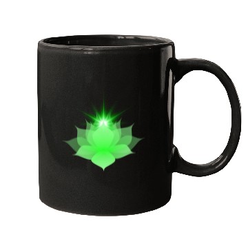 Discover Green Chakra Lotus Mugs