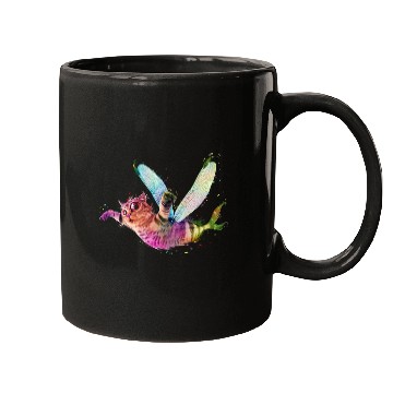 Discover Psychedelic flying catfish Mugs