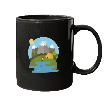 Discover camping nature Mugs