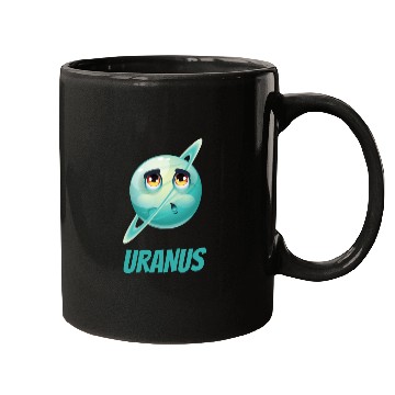 Discover Cartoon Planet Uranus Mugs