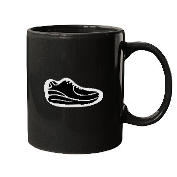 Discover running shoe bw Mugs