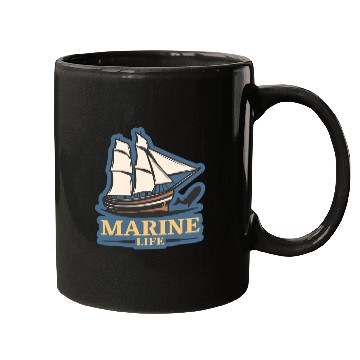 Discover marine life logo Mugs