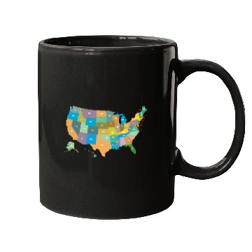 Discover US States Mugs