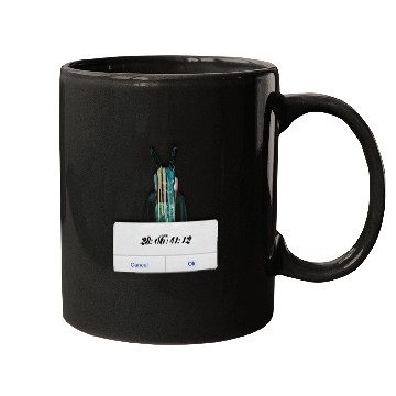 Discover DONNIE DARKO COUNT DOWN TIME ALERT WITH BUNNY MAN Mugs
