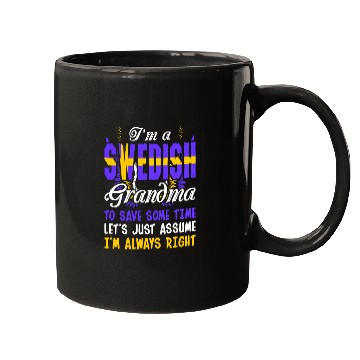 Discover Im A Swedish Grandma Mugs