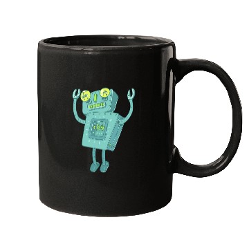 Discover 03 robot 11 png vectorstock 4842445 Mugs