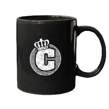 Discover Name Letter C Character Case Alphabetical Crown Mugs