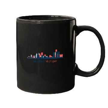 Discover Detroit, Michigan Mugs