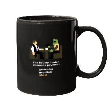 Discover Han and Greedo 8-Bit Mugs