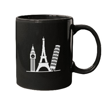 Discover Europe / London,Paris,Pisa Mugs