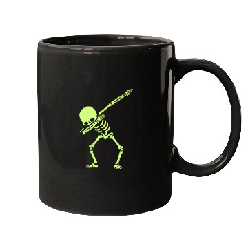 Discover Dabbing Skeleton Dab Hip Hop Skull Dab Glow Effect Mugs