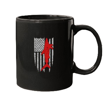 Discover Shark flag Mugs for American