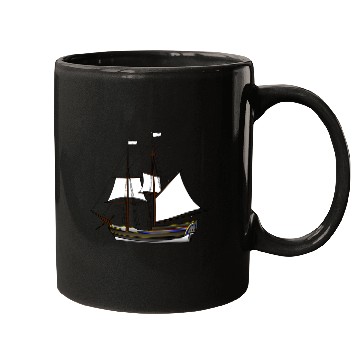 Discover ship boat canoe sailboat submarine yacht anchor405 Mugs