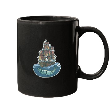 Discover Whale ship Mugs