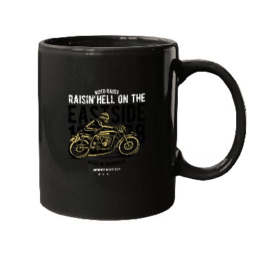 Discover Raisin Hell Moto Racer Mugs