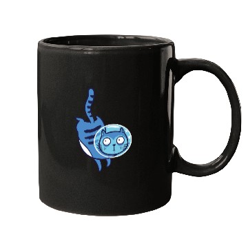 Discover Space cat Mugs