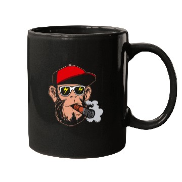 Discover Monkey smoke gift weed ganja Mugs
