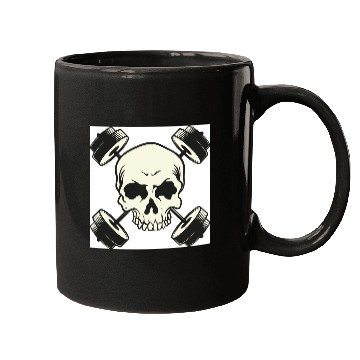 Discover skull gym Mugs