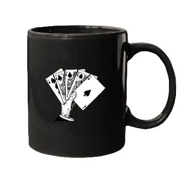 Discover Royal Flush Vintage Illustration Mugs
