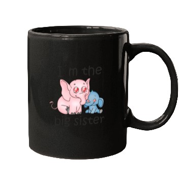 Discover I'm the Big Sister B Mugs