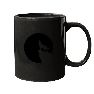 Discover Howling wolf full moon space galaxy gift dog trend Mugs
