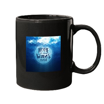 Discover Home is where the waves crash Mugs